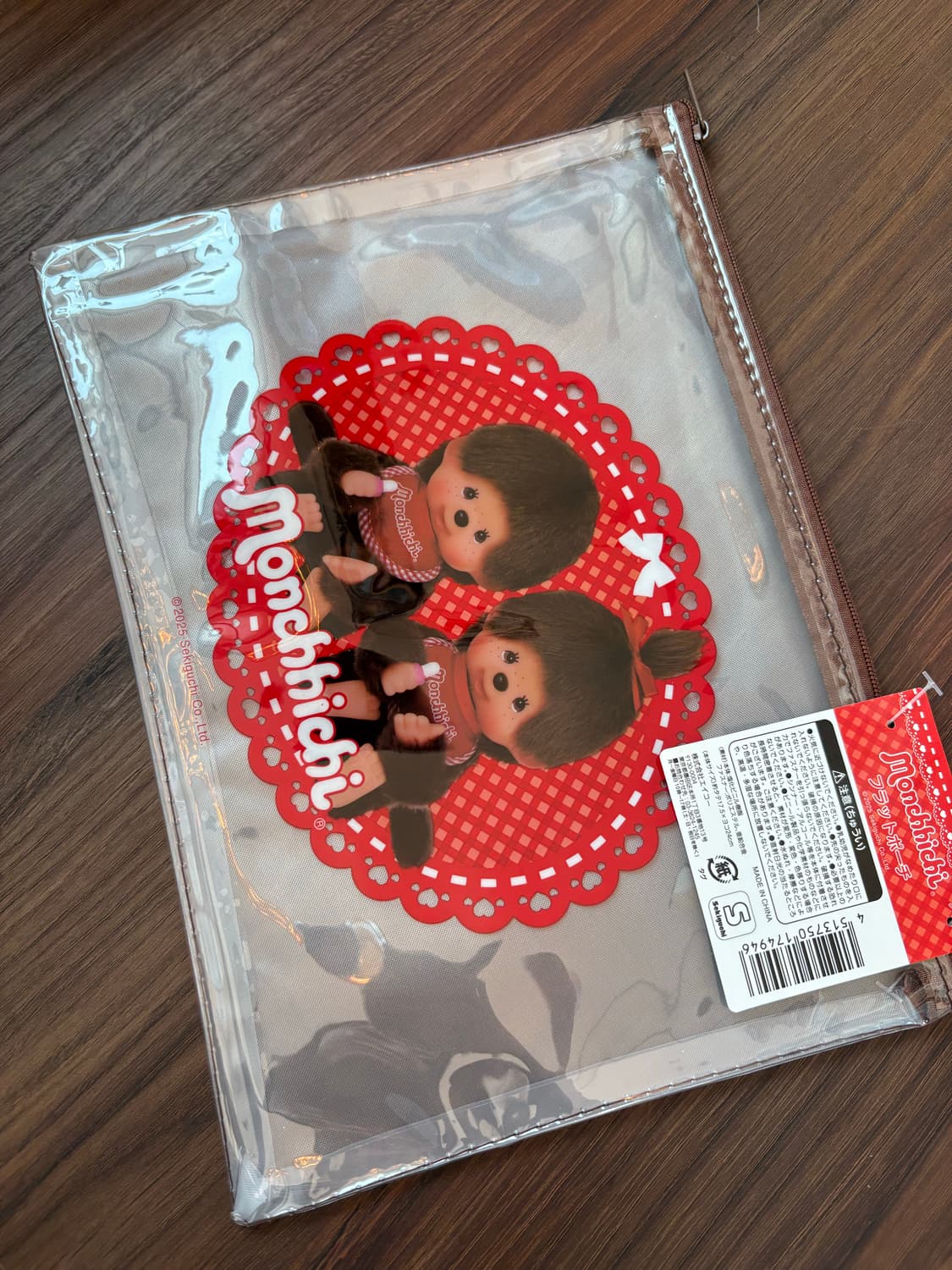 몬치치 투명 사각 파우치(대형) 상품이미지1