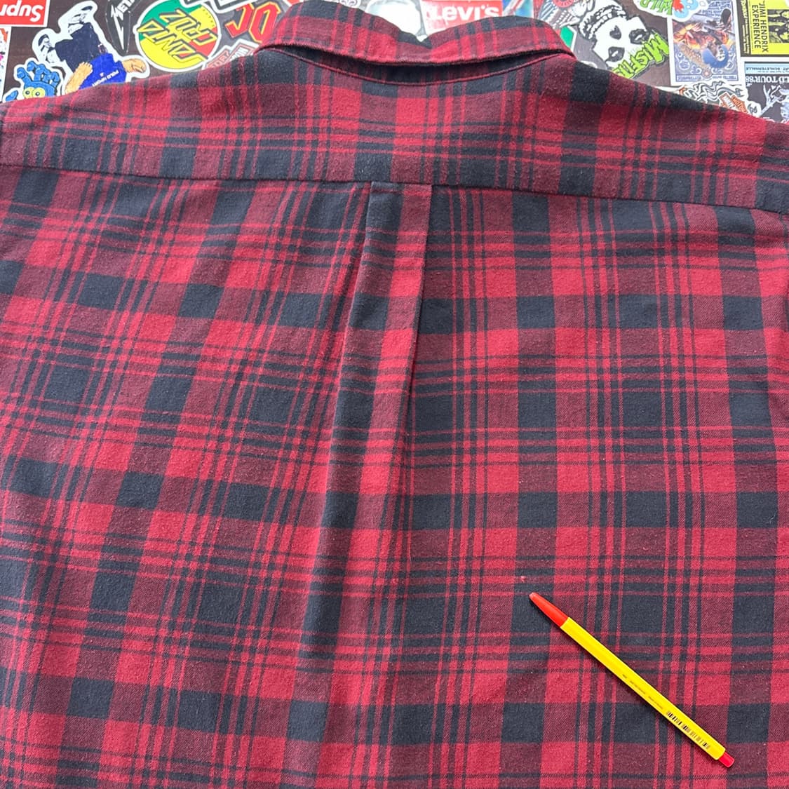 90s USA 엘엘빈 플란넬 체크 셔츠 XL 상품이미지5
