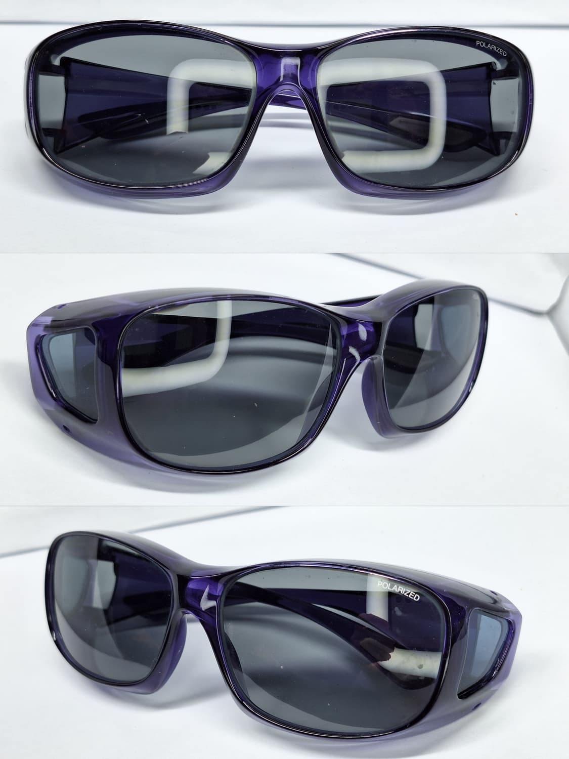 일본 빈티지 고글형 바이올렛 편광 선글라스 토카이 레트로 유니트 고프코어 상품이미지8