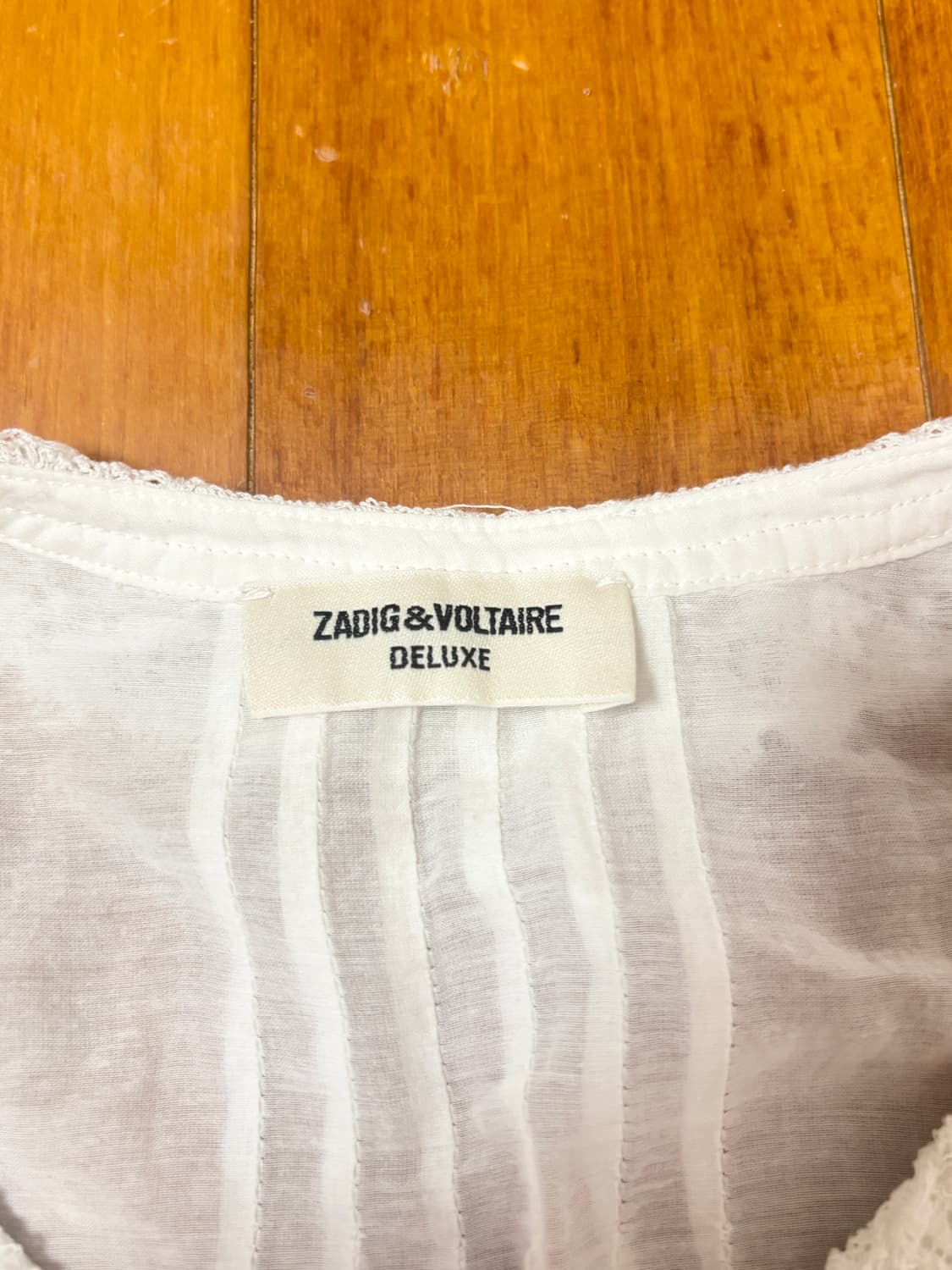 자딕앤볼테르 화이트 블라우스 상품이미지5