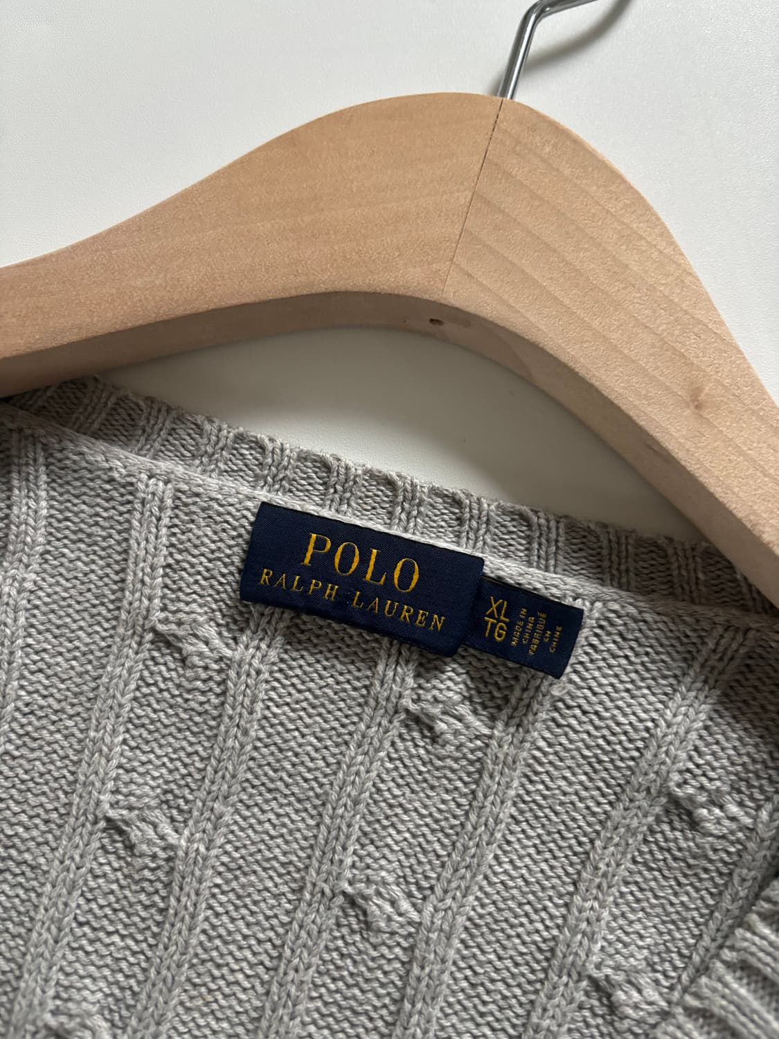 Polo 폴로 랄프로렌 신형 우먼라인 그레이 컬러 케이블 브이넥 니트 상품이미지4