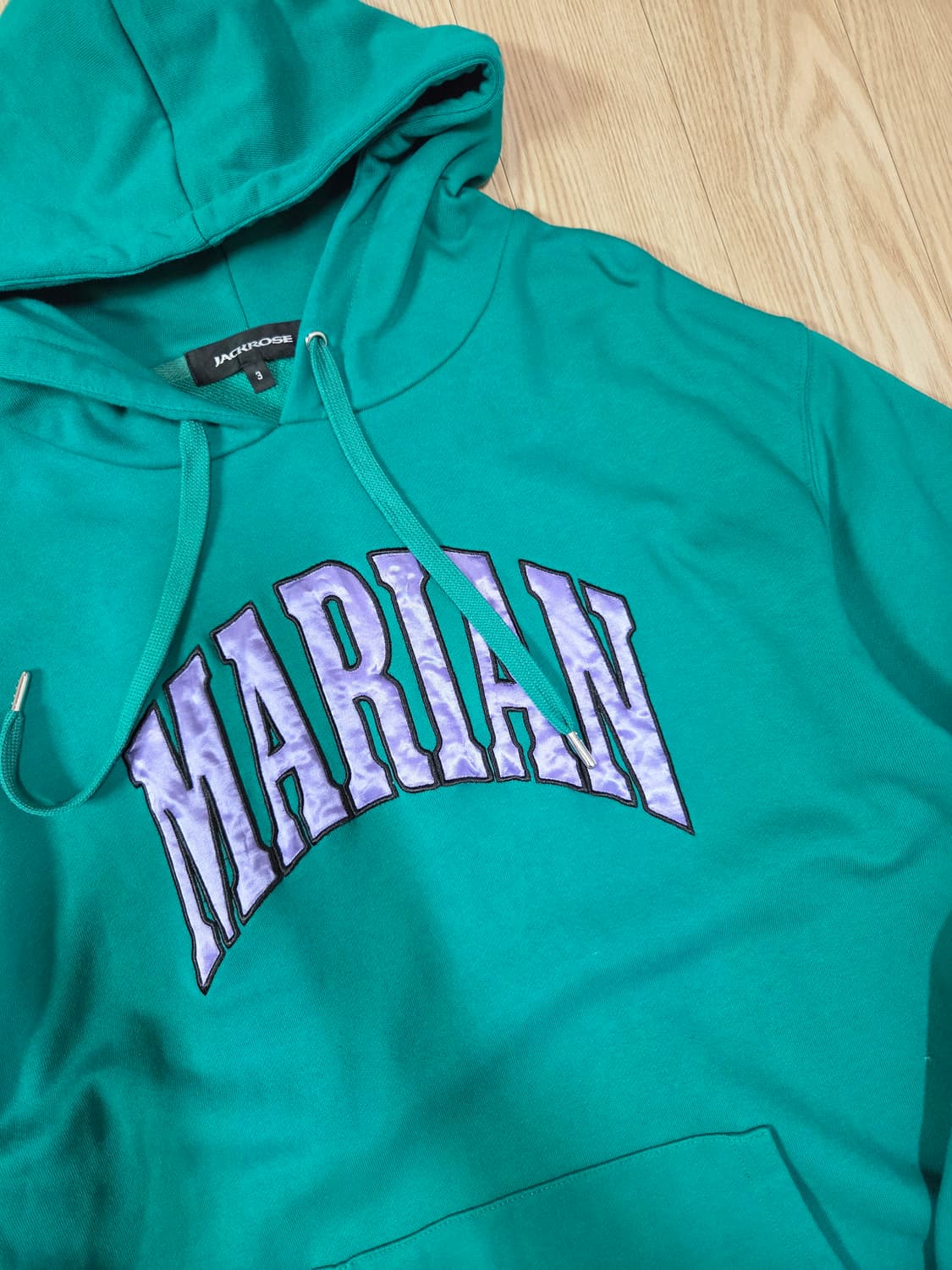 잭로즈 그린 루즈 후드 티셔츠 상품이미지4