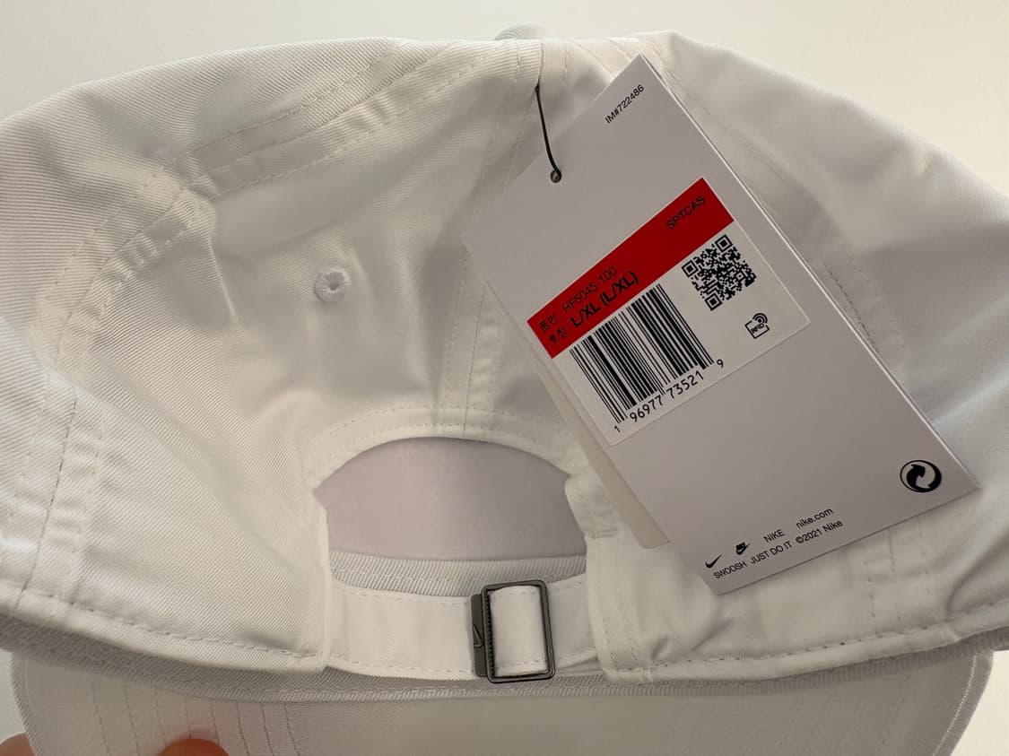 나이키 언스트럭처 스우시 볼캡 새제품 흰색 상품이미지3