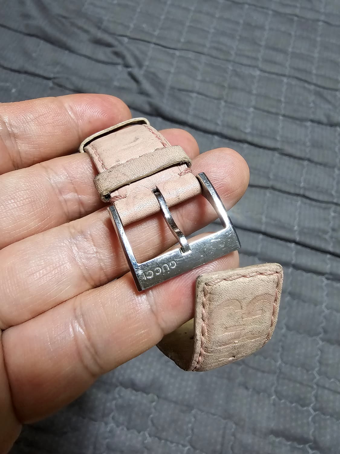 구찌 G로고 여성 시계 핑크 가죽 정품 상품이미지3