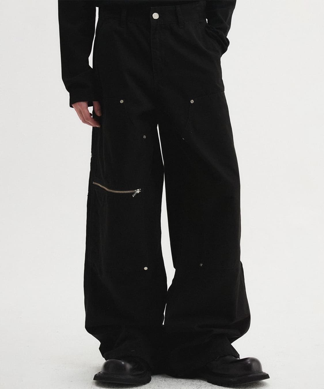 DNSR 카펜터 팬츠 바지 블랙 M&L 상품이미지1