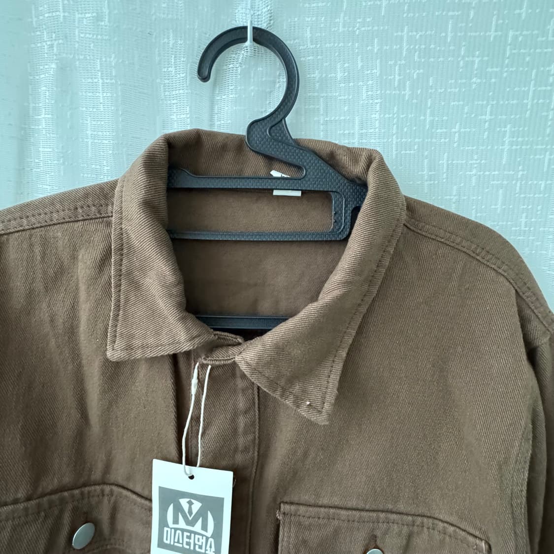 브라운 데님 자켓 미착용 L 남여공용 상품이미지6