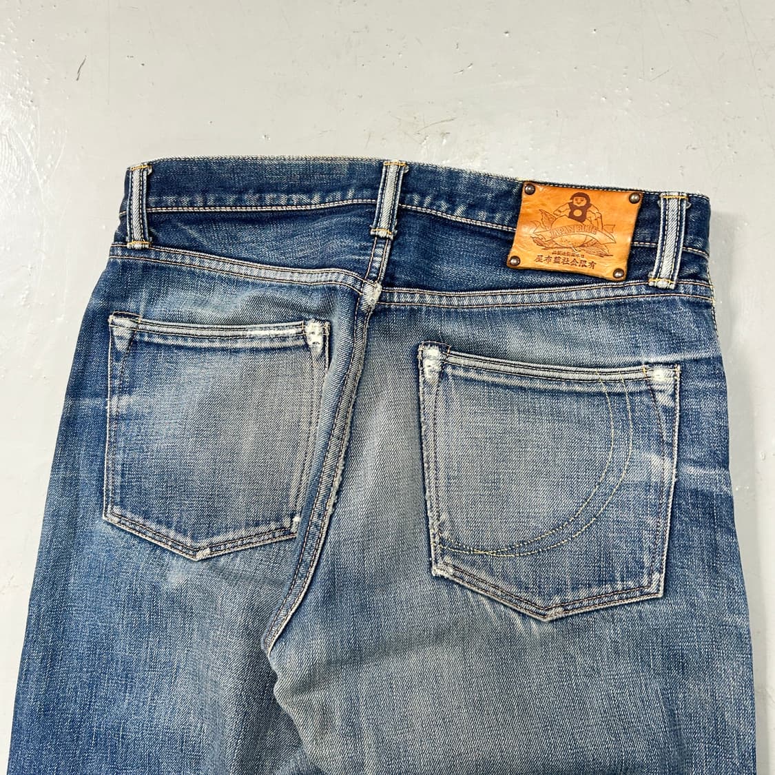 모모타로진스 워시드 셀비지 데님  상품이미지7