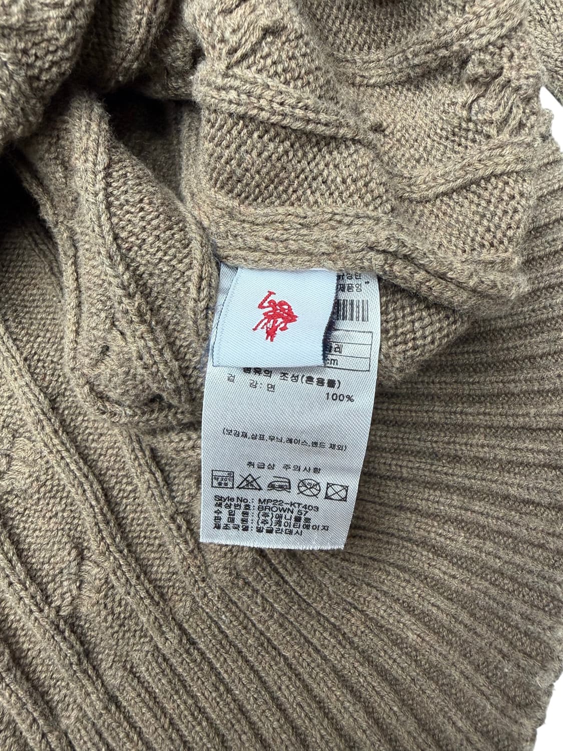 U.S. Polo Assn. 케이블 니트 스웨터 2XL 상품이미지5