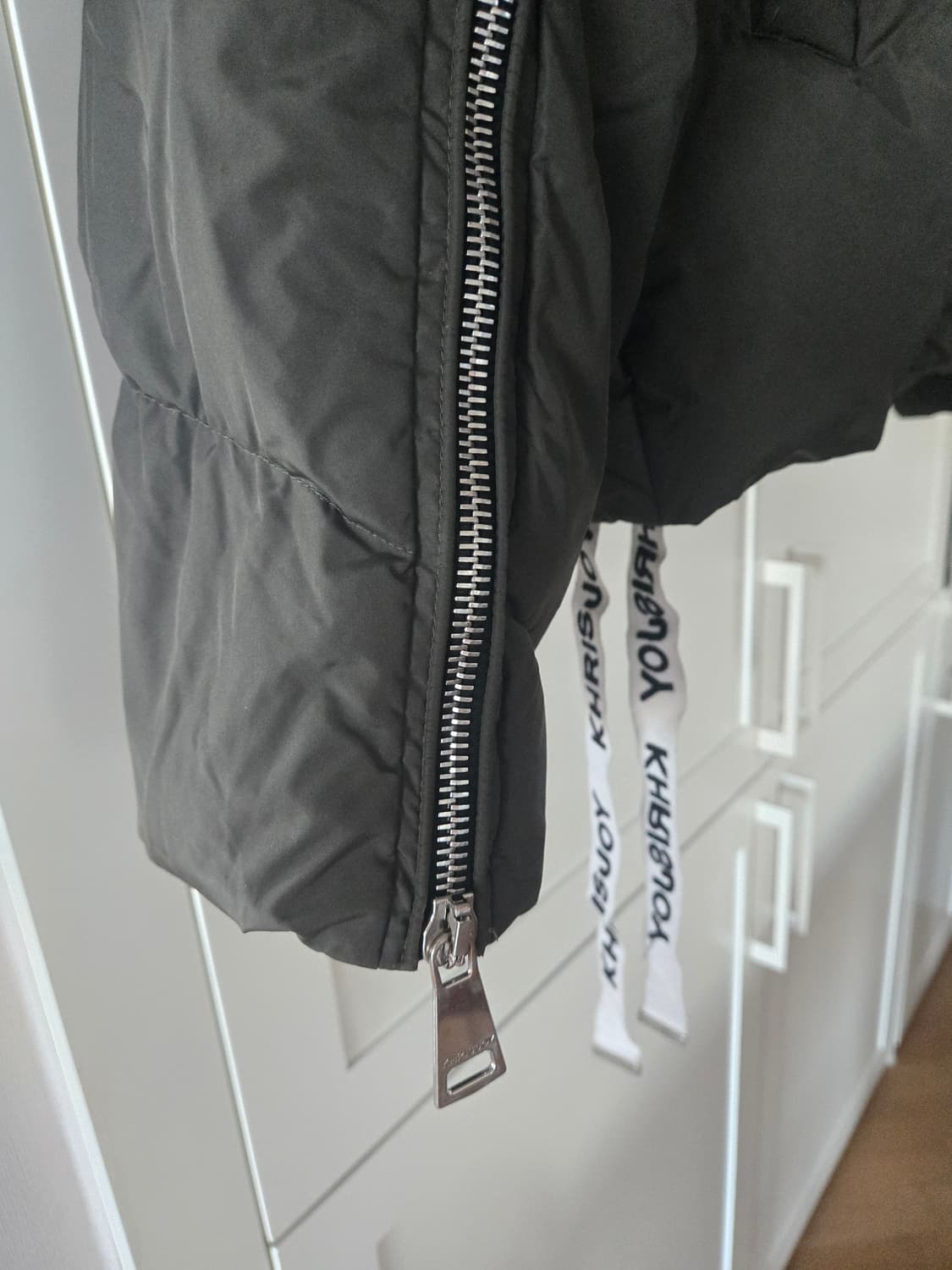 크리스조이 패딩 S 카키 상품이미지9