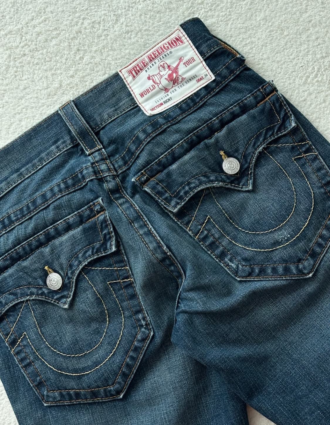 (AAAA급) 트루릴리전 리키 부츠컷 데님팬츠 상품이미지1