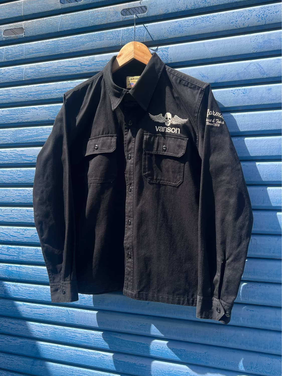 Vanson Leather Canvas Shirt 상품이미지2
