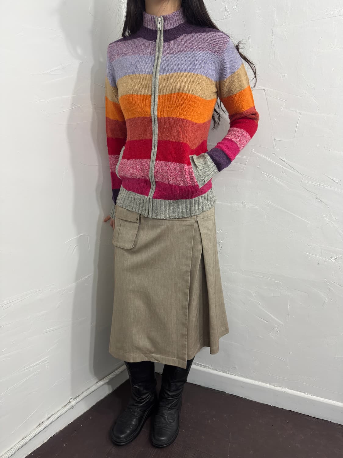 gap stripe knit zipup 상품이미지4