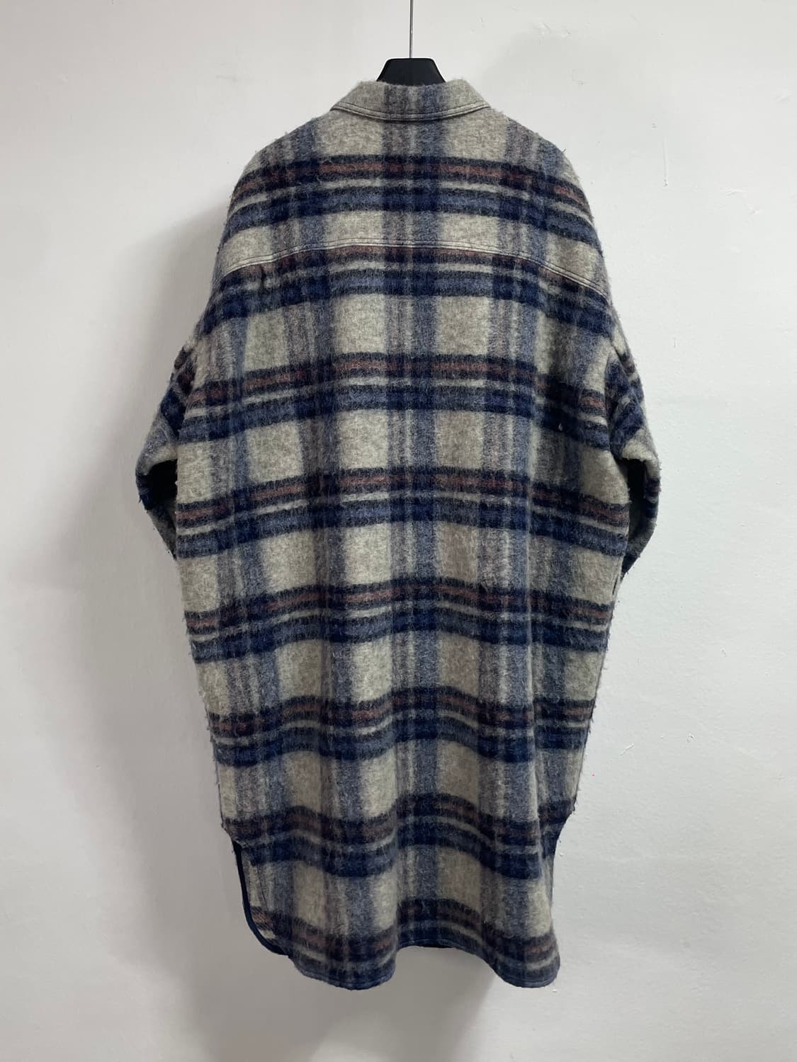 이자벨마랑 체크 롱 셔츠 코트 (on.116) 상품이미지3