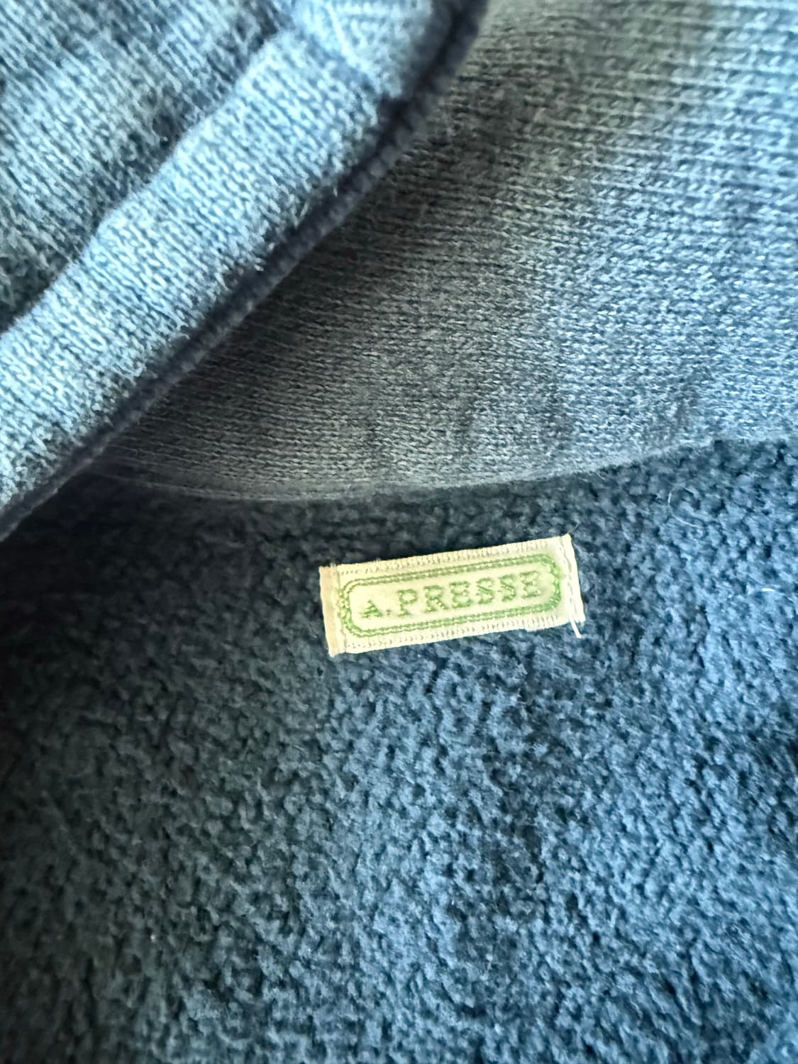 아프레쎄 하프집업 (네이비, 3사이즈) 상품이미지2