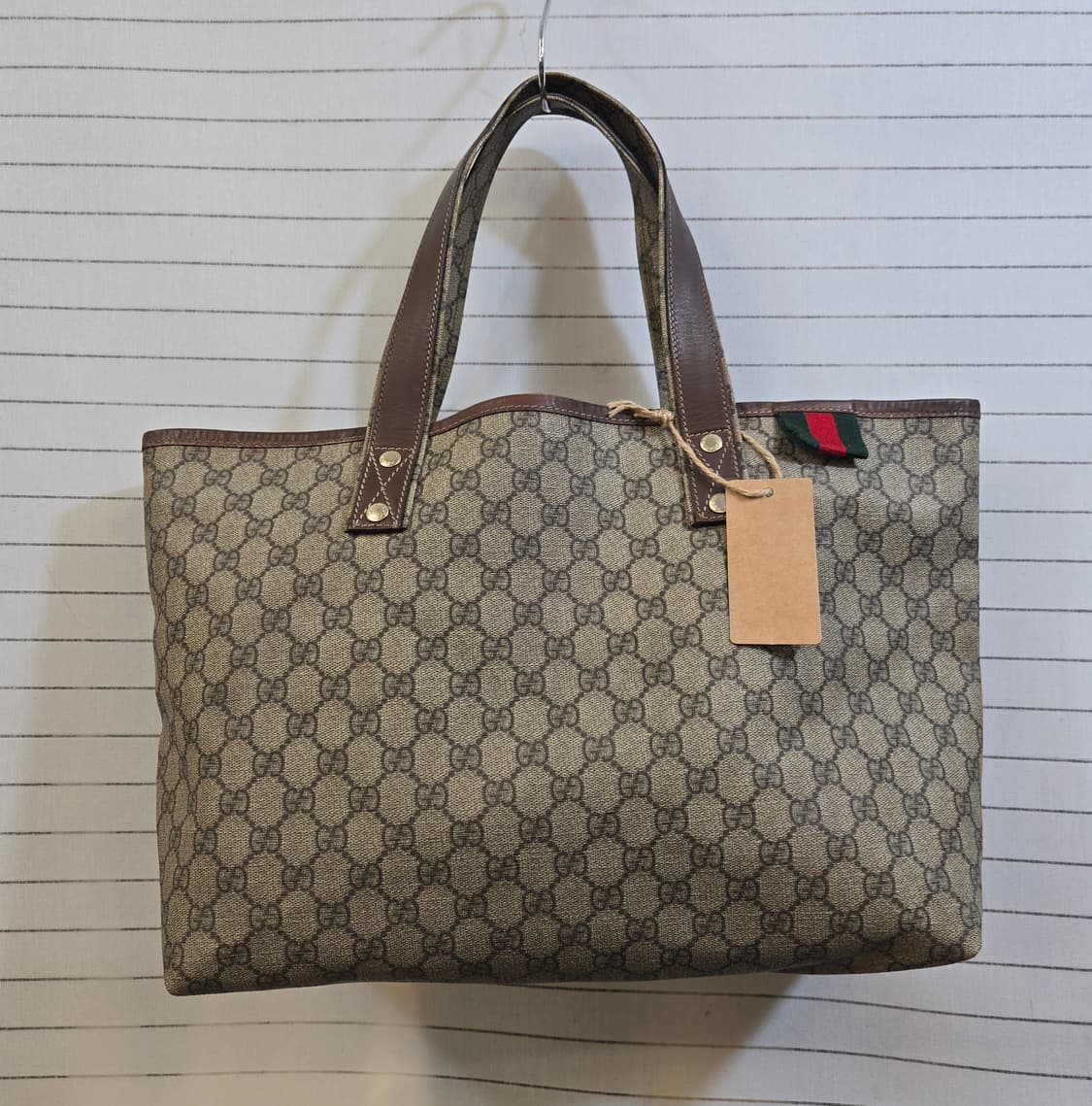 구찌 GG 로고 토트백 브라운 상품이미지2