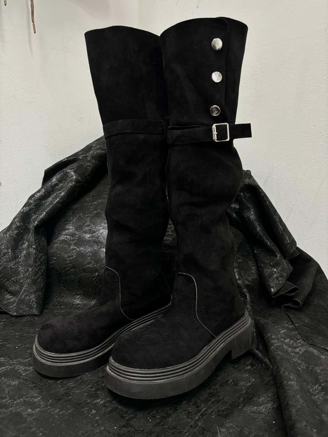 “Vintage”00’s Rare Design Round Long Boo 상품이미지7