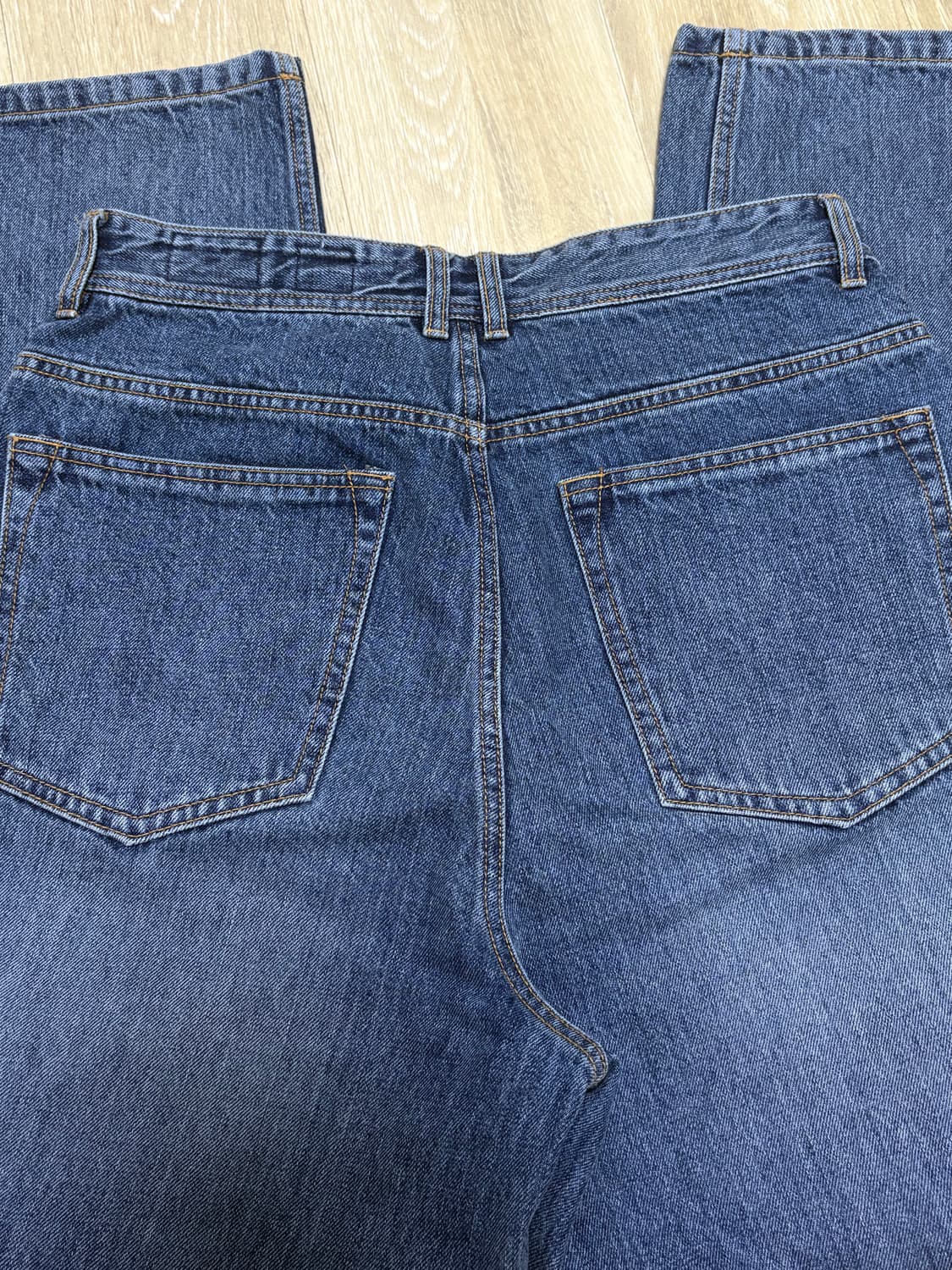 새상품급) 홀리선 블루본 테이퍼드 데님 노멀 네이비 상품이미지6