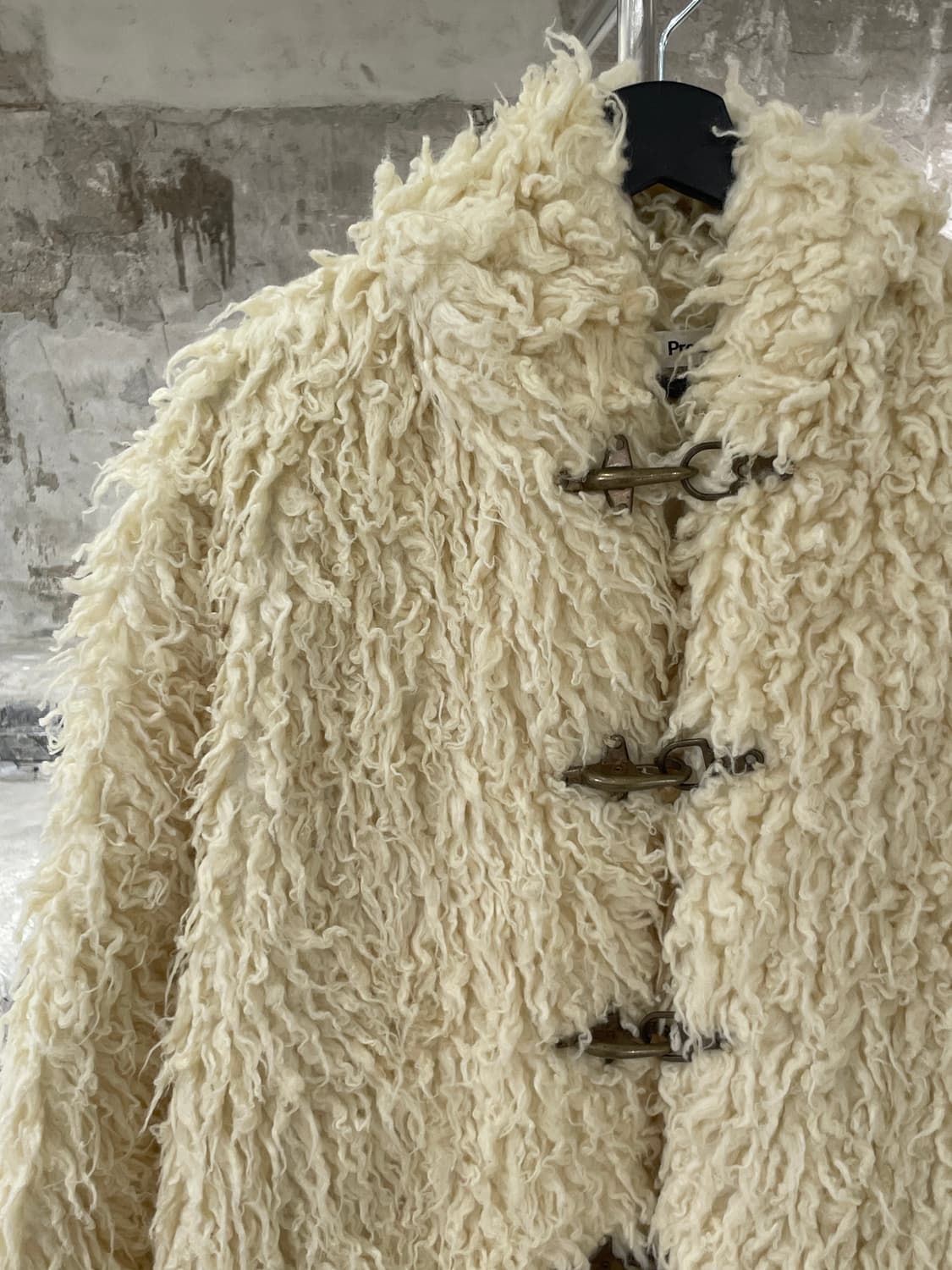 더 오픈 프로덕트 아이보리 시어링 더플 자켓 상품이미지2