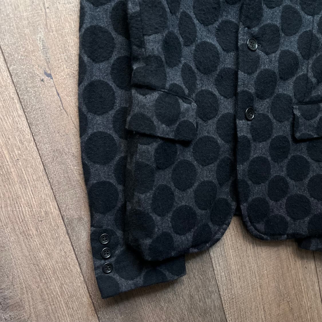 Hairy Big Dot Wool Jacket 상품이미지4