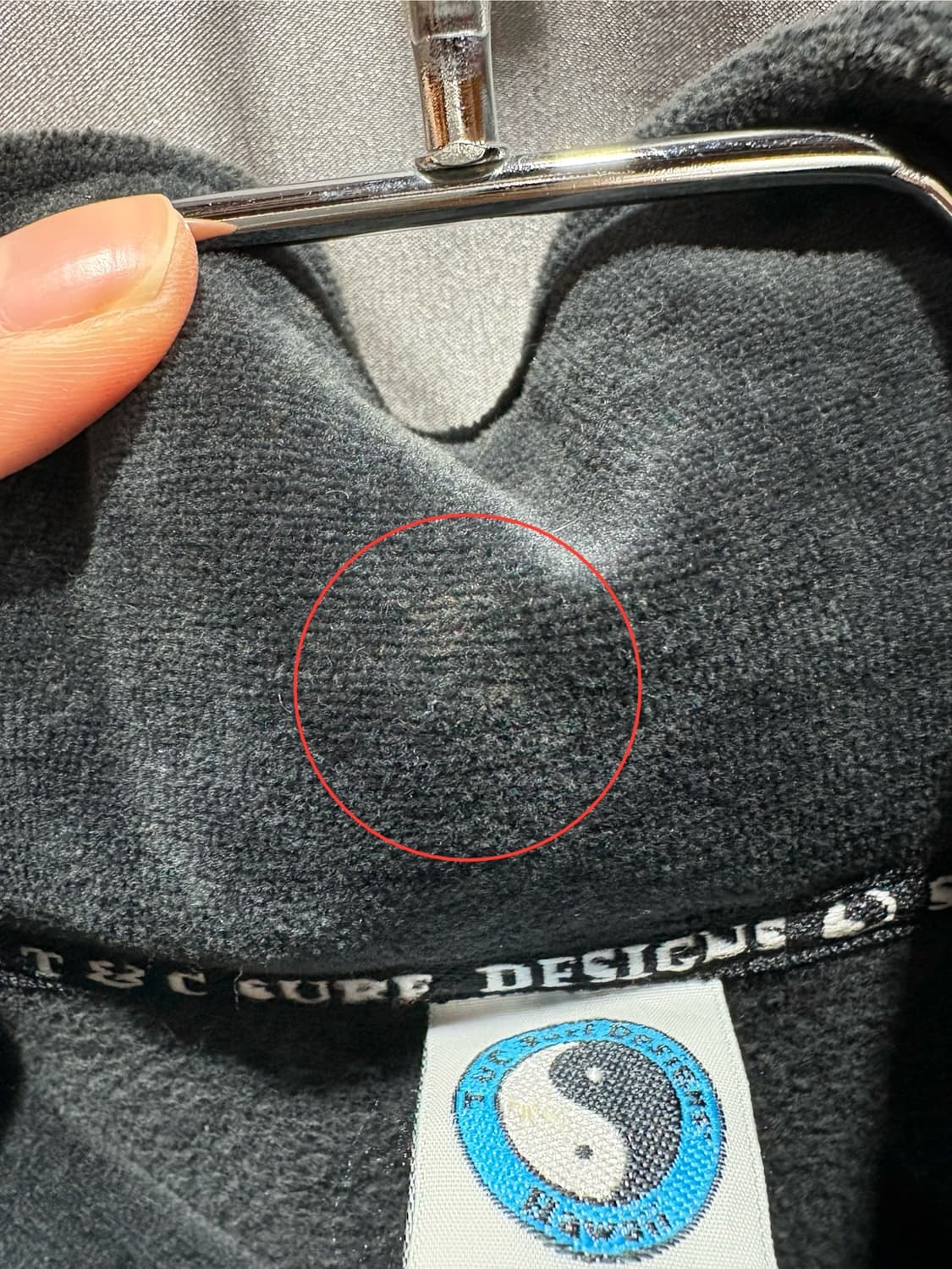 M 서프 디자인 벨벳 블랙 트랙탑 상품이미지7