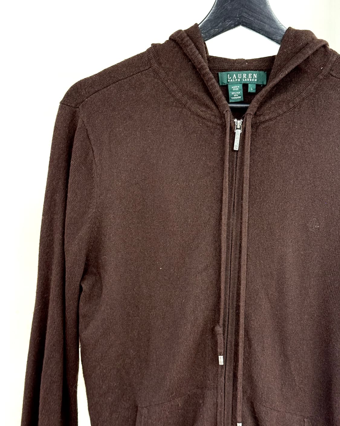 로렌 랄프로렌 브라운 니트 후드집업 상품이미지3