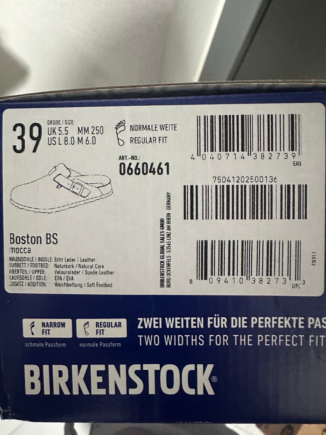 버켄스탁 보스턴 소프트 풋베드 모카 39 상품이미지5