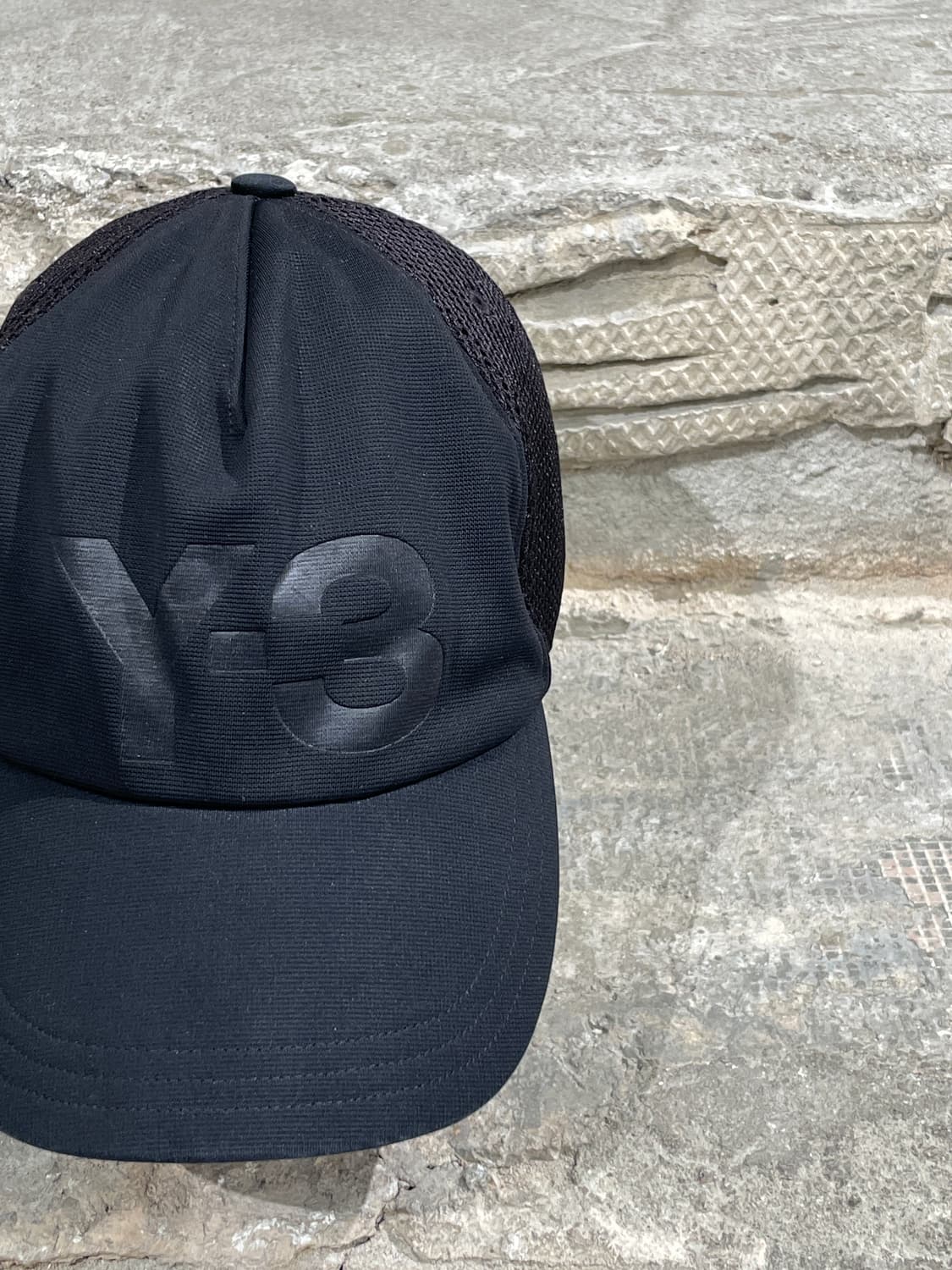 와이쓰리 블랙 로고 메쉬 볼캡 상품이미지4