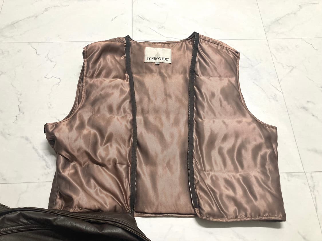 00s 런던포그 구스 내피 양가죽 봄버 자켓 105 상품이미지5