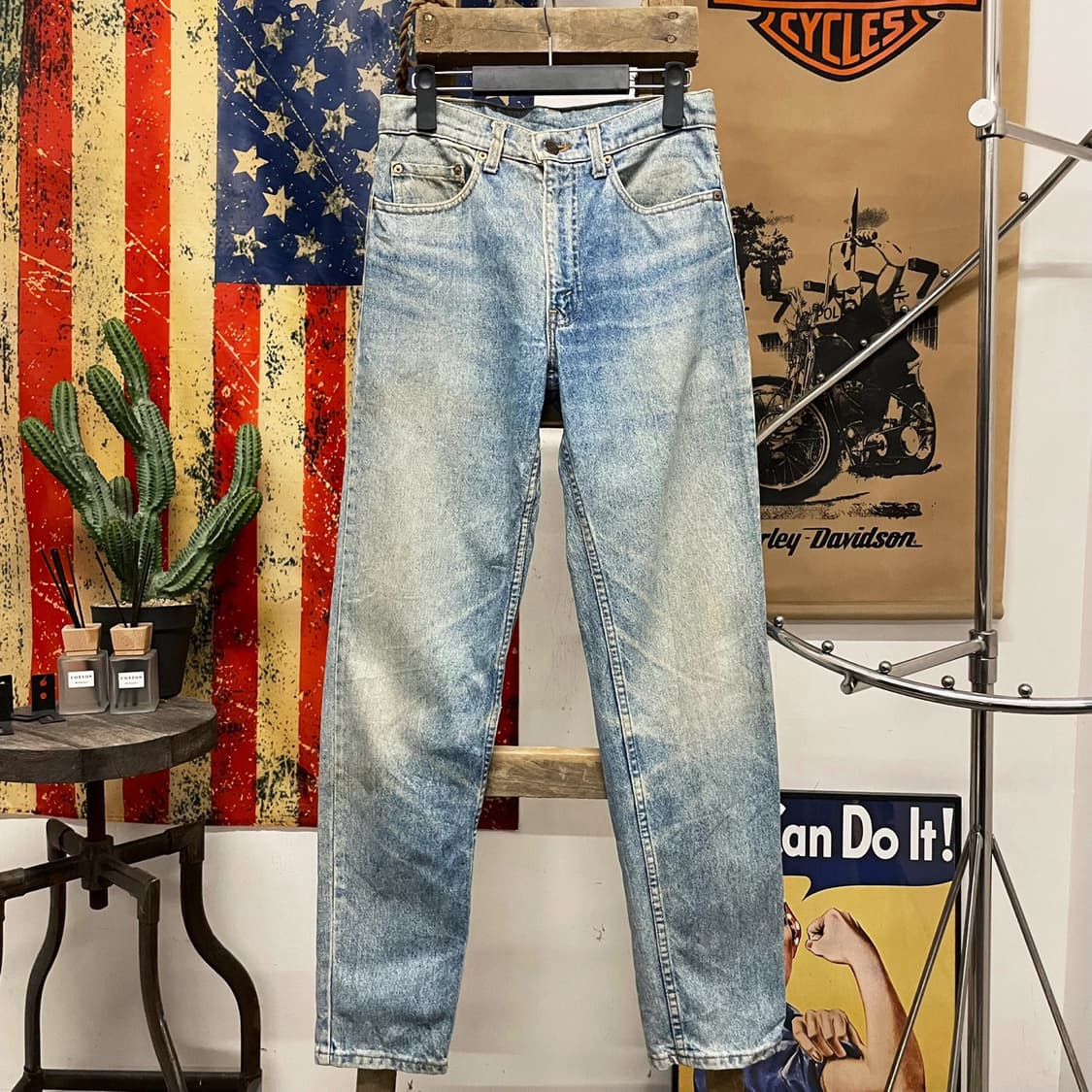 90s 리바이스 525 슬림 스트레이트 우먼 데님팬츠made in USA 상품이미지1