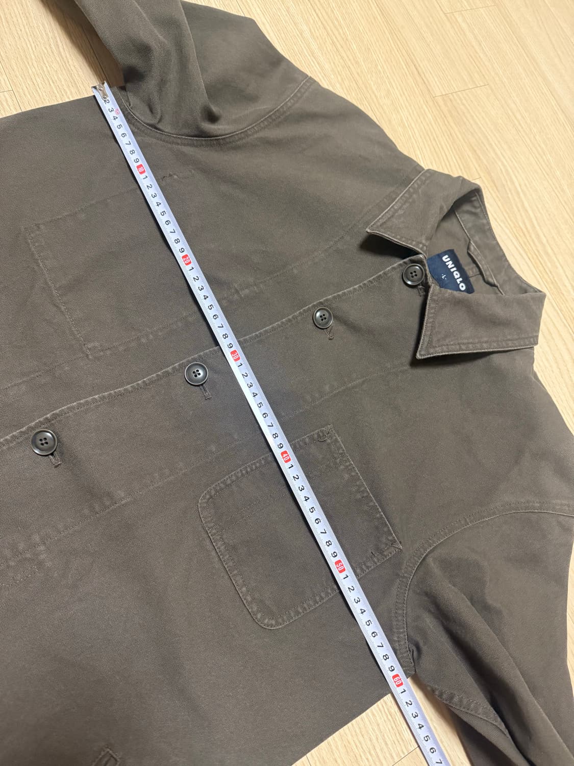 XL) 45,000원 올드 유니클로 빈티지 구제 코튼 워크 자켓 구형 상품이미지5