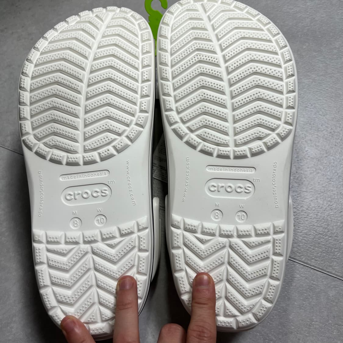 M8/W10 (265mm) 크록스 클로그 화이트 상품이미지5