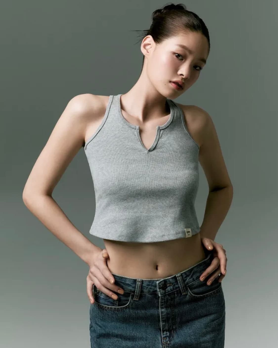 글로니 지 레이스백 탱크 화이트 새상품 / G RACERBACK TANK 상품이미지2