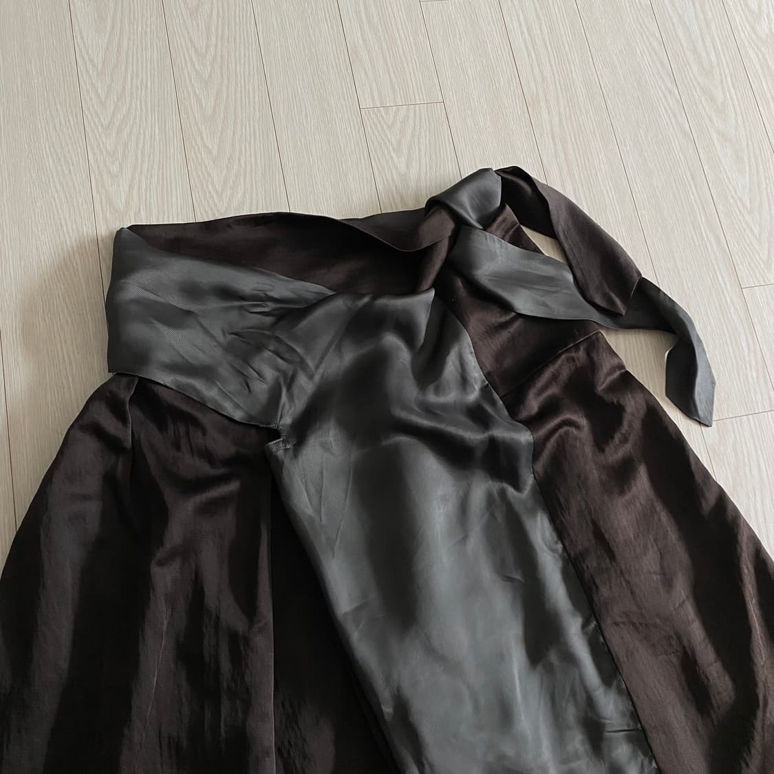 [38] 드리스 반 노튼 울 실크 투톤 플리츠 스커트 상품이미지2