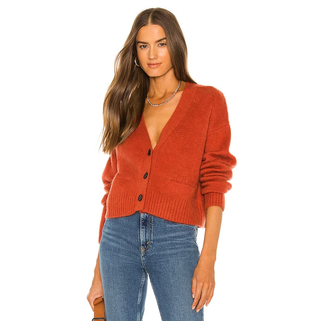 리던 알파카 울 크롭 니트 가디건 상품이미지1