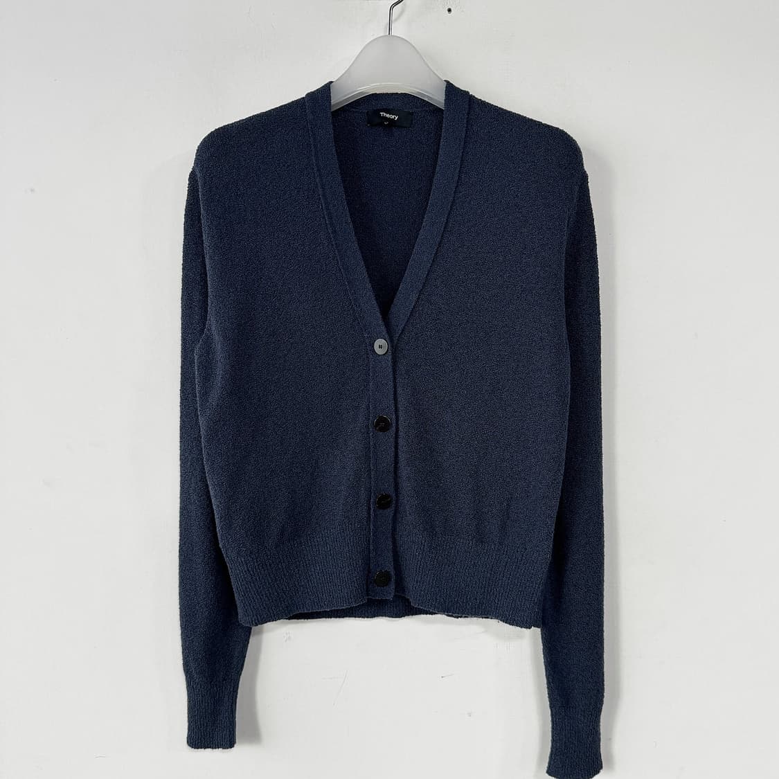 띠어리 23 실크 부클 가디건 (NAVY) 상품이미지1