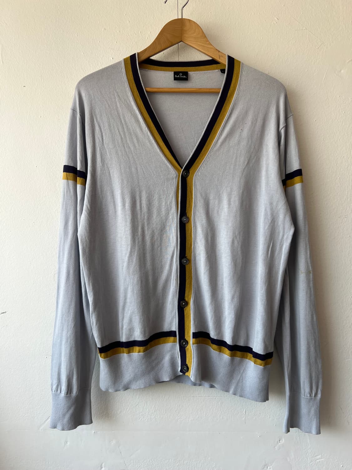 폴스미스 남성 그레이 브이넥가디건 코튼가디건 상품이미지2