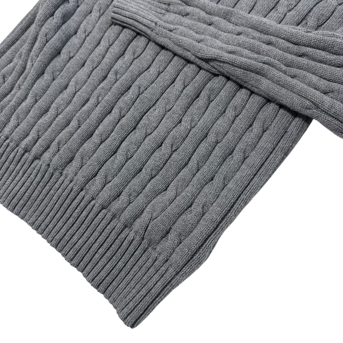 여성 신형 폴로 랄프로렌 꽈배기 그레이 면니트 상품이미지3