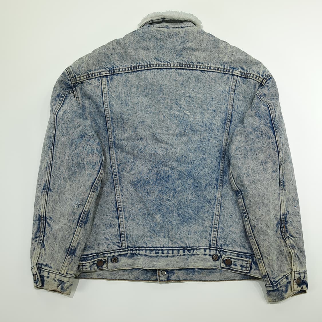 CN971 M 리바이스 USA 애시드워시 셰르파 데님 트러커 자켓 상품이미지10