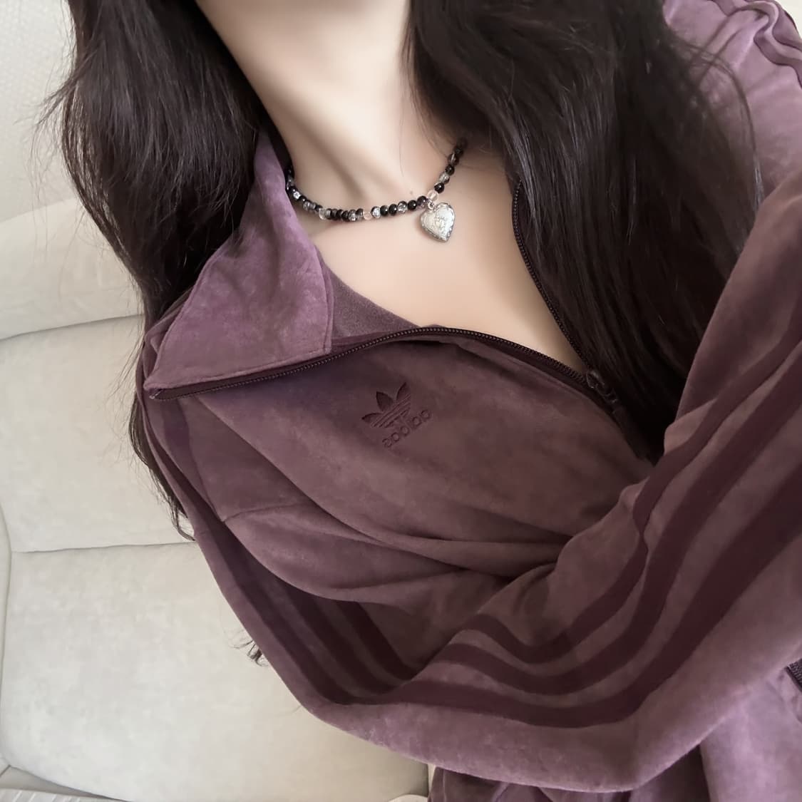 아디다스 자색고구마 보라 스웨이드 져지 상품이미지1