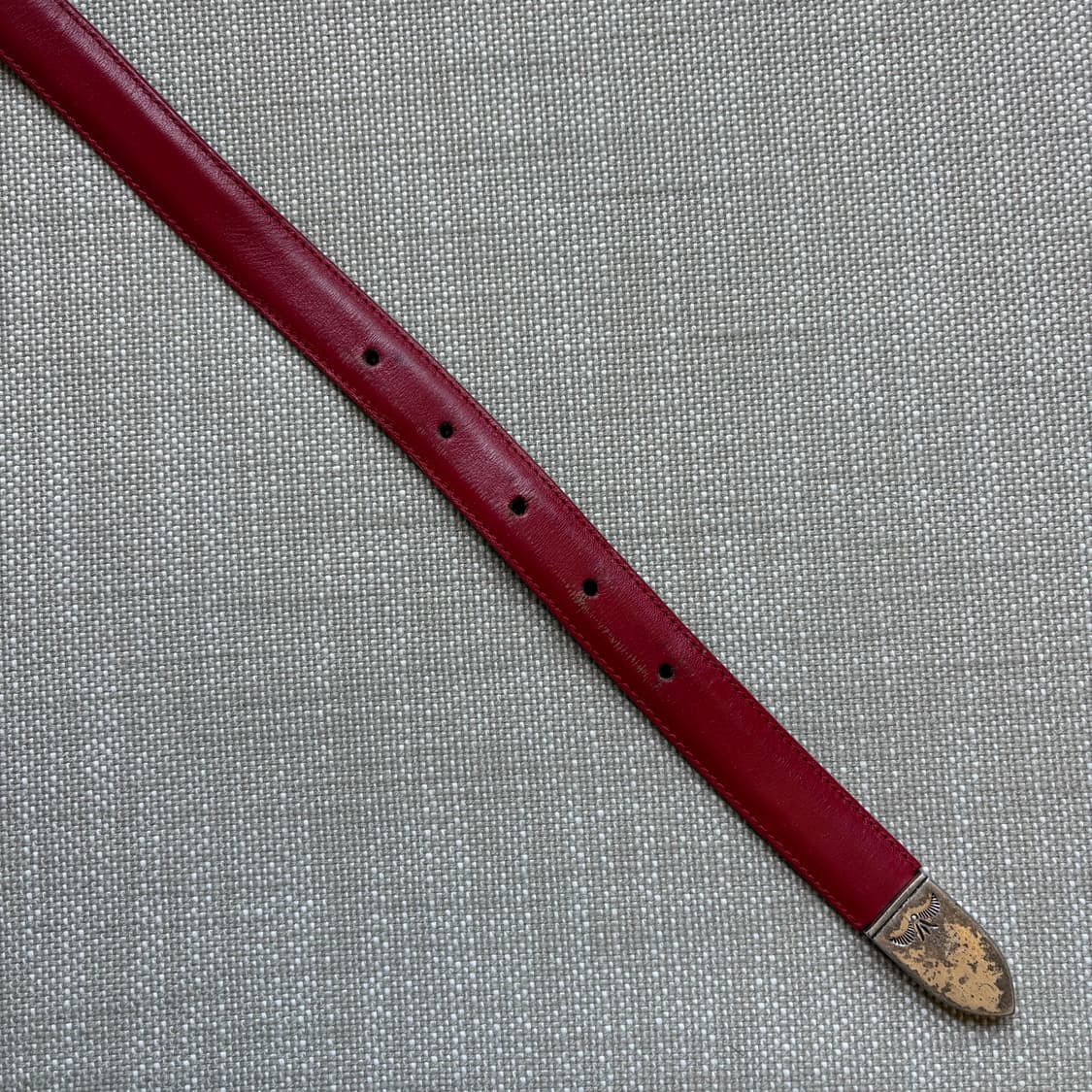 [30-31] 90s USA 탑 그레인 레더 레인저 웨스턴 벨트 상품이미지6