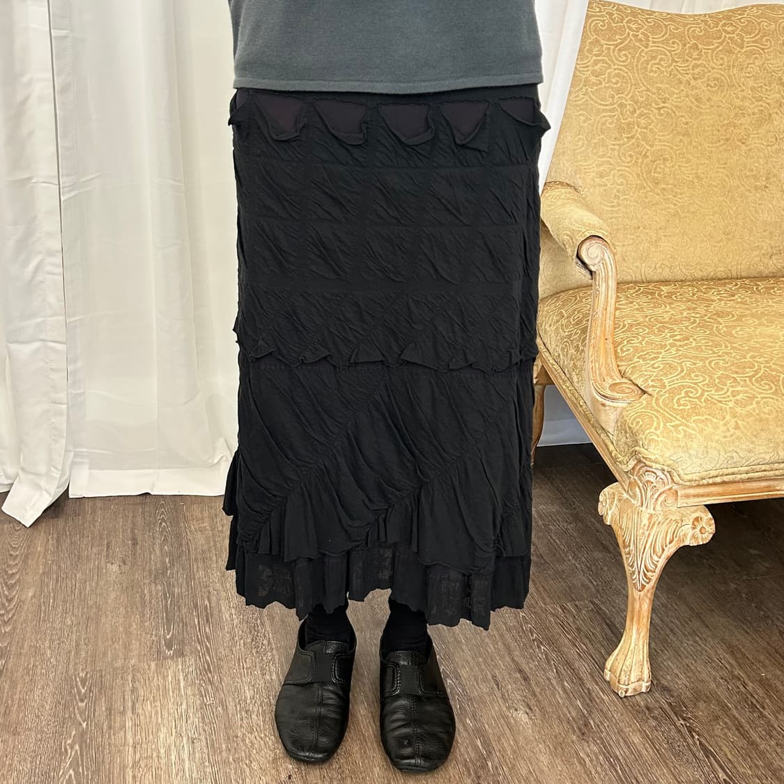 이세이 미야케 haat 링클 레이어드 스커트 상품이미지1