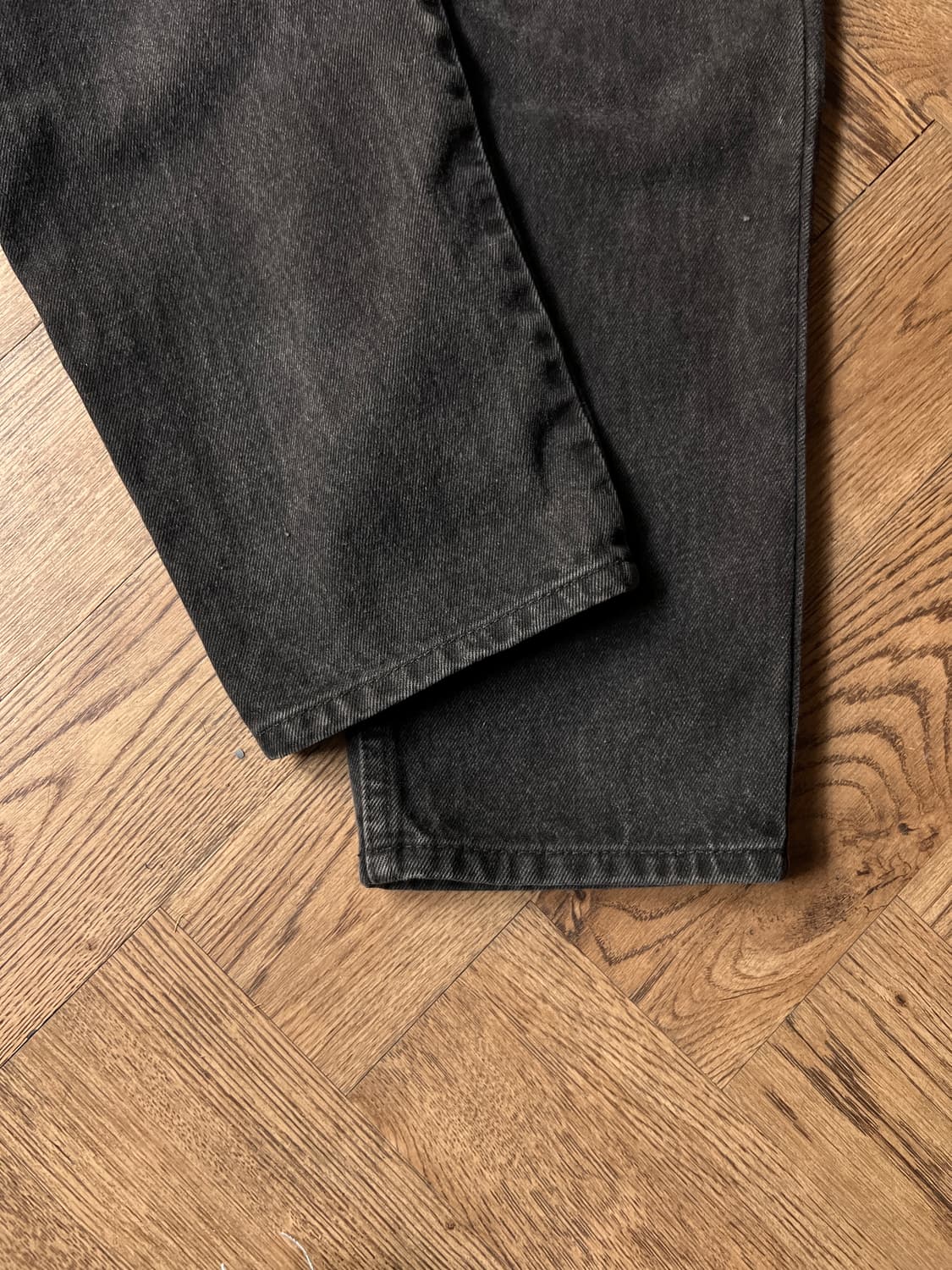 [32]90's 리바이스 USA 오랜지탭 550 흑청 데님 팬츠 상품이미지5