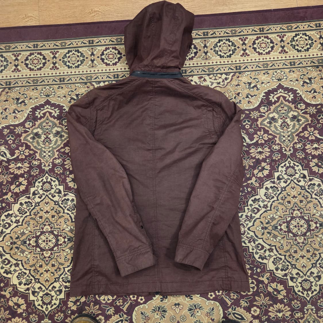 cp컴퍼니 고글 후드 자켓 버건디 105 상품이미지2