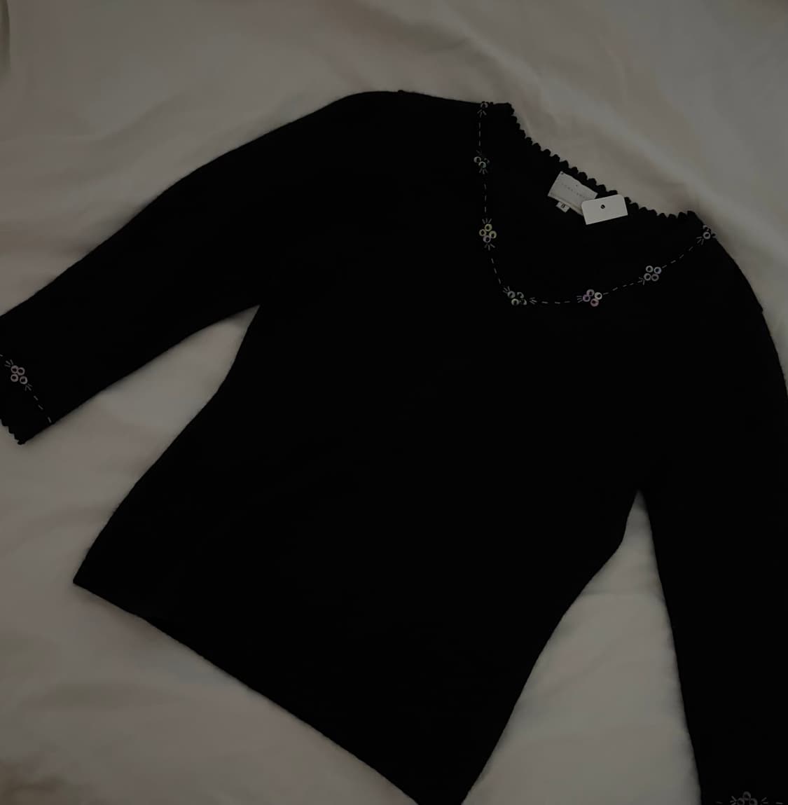 Japanese Brand wool slim fit knit black 상품이미지2