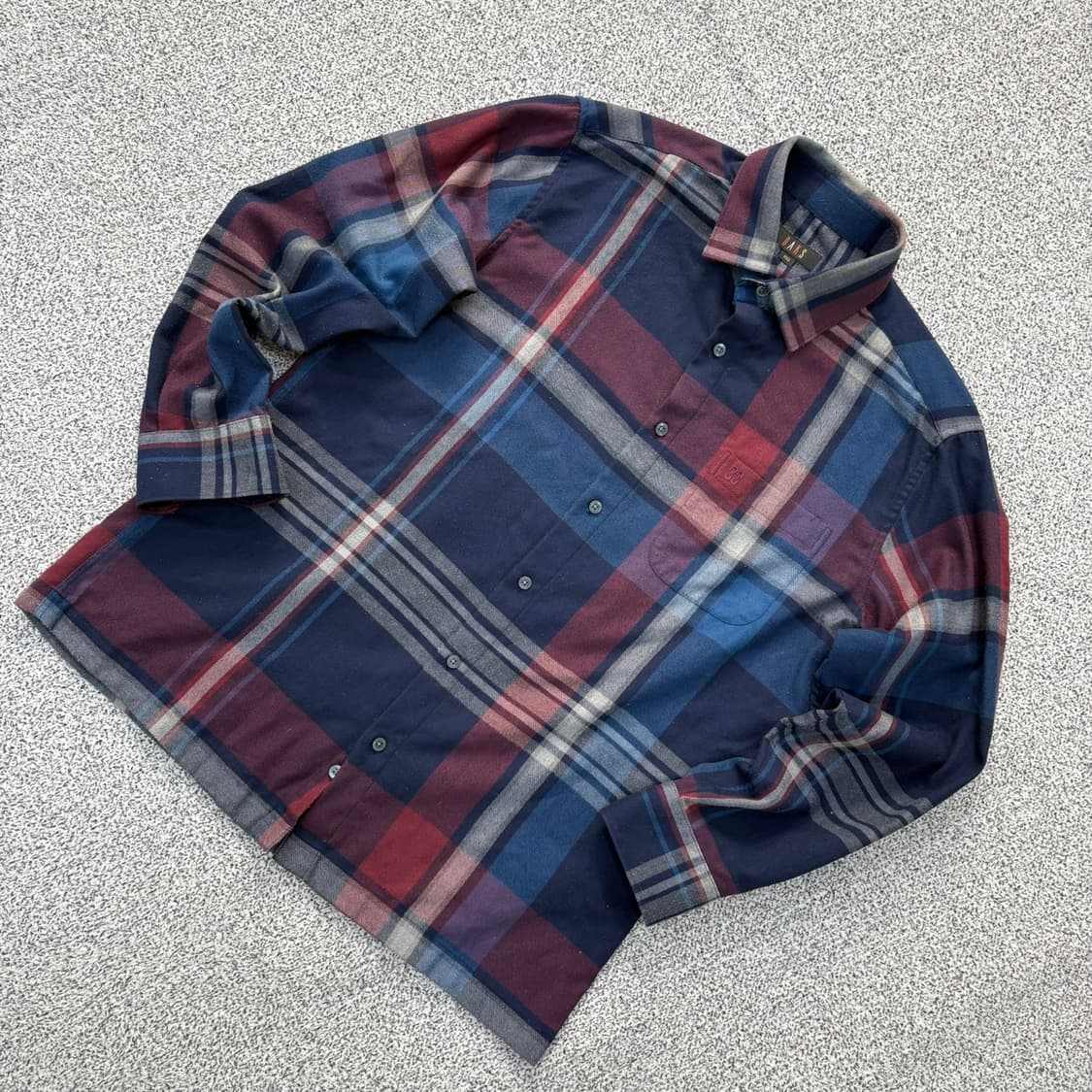 100 닥스 남성 체크 셔츠 남방 0402J 상품이미지1