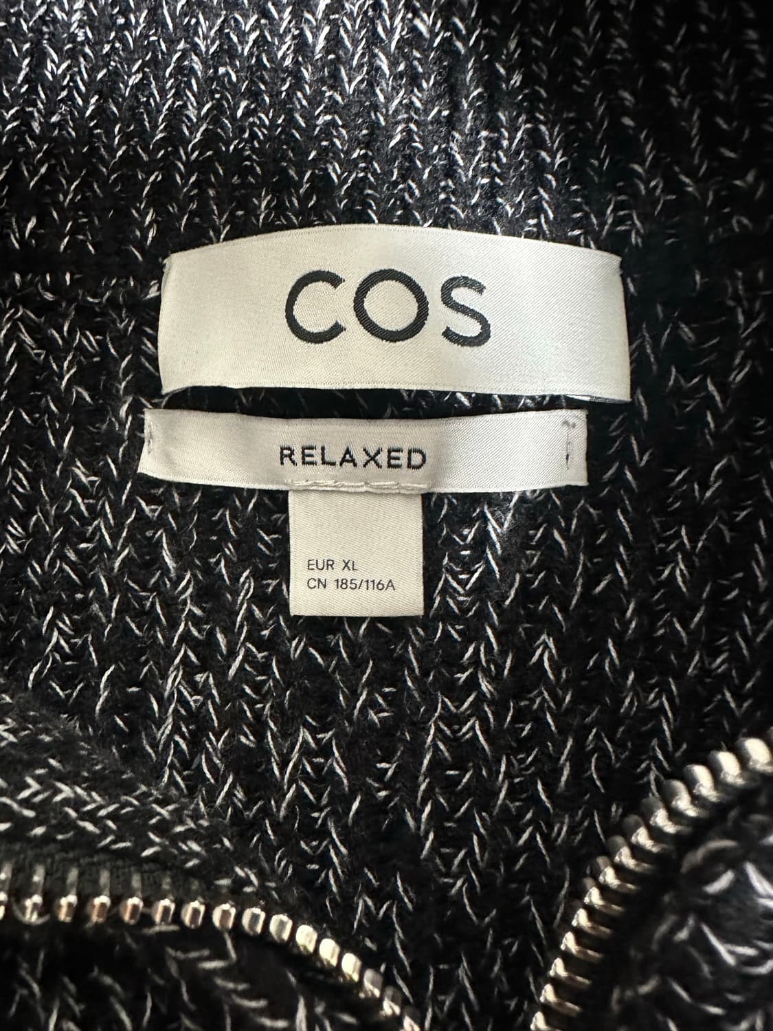 코스 니트집업 XL 상품이미지3