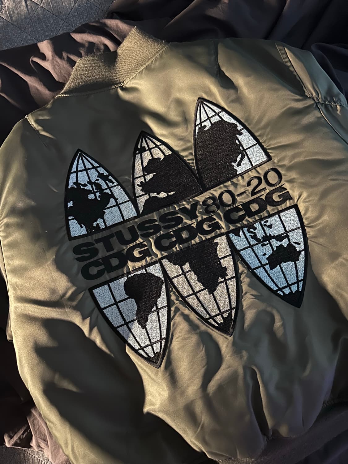 스투시 x 꼼데가르송(cdg) ma1 m사이즈 상품이미지1