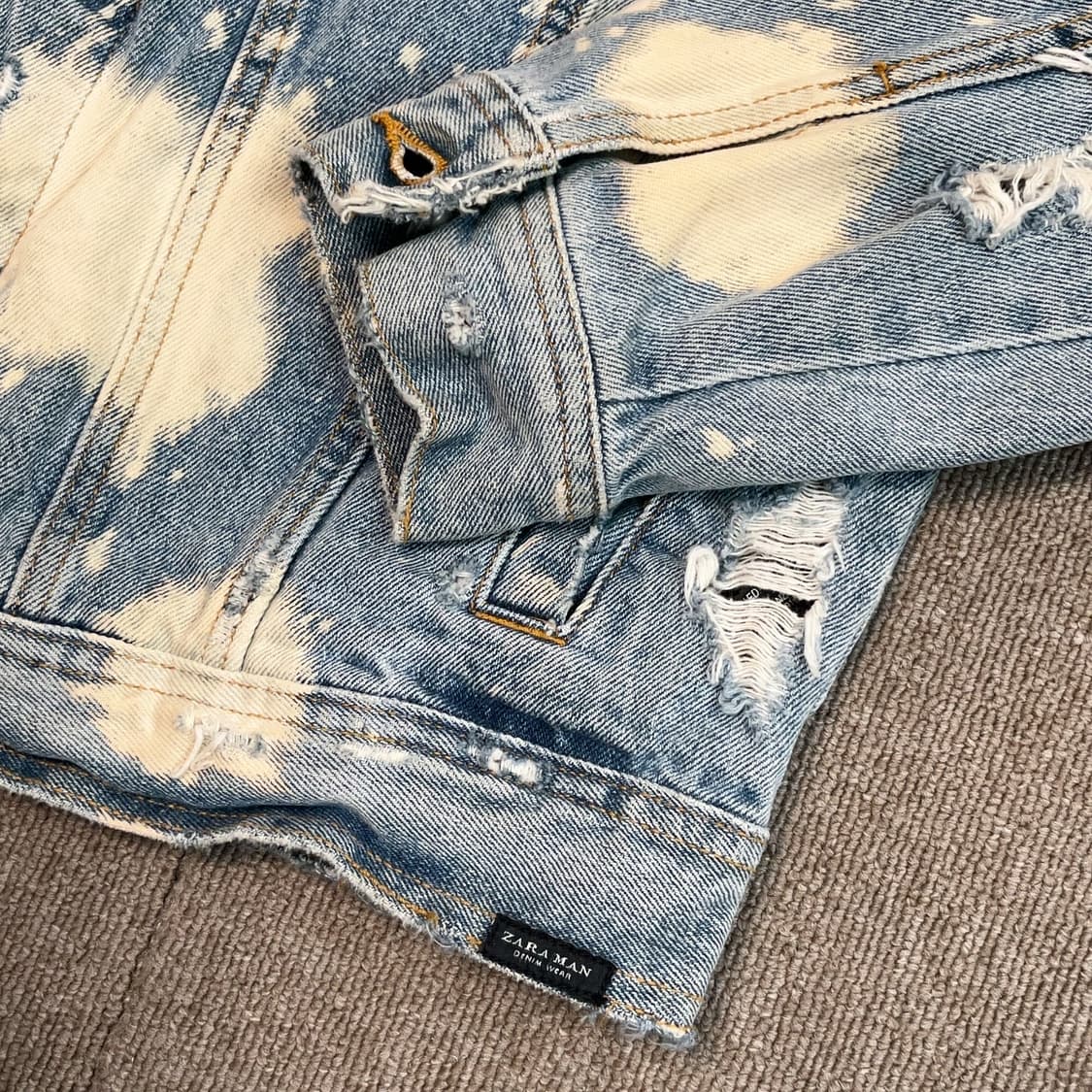 자라 빈티지 디스 데님 자켓 상품이미지4