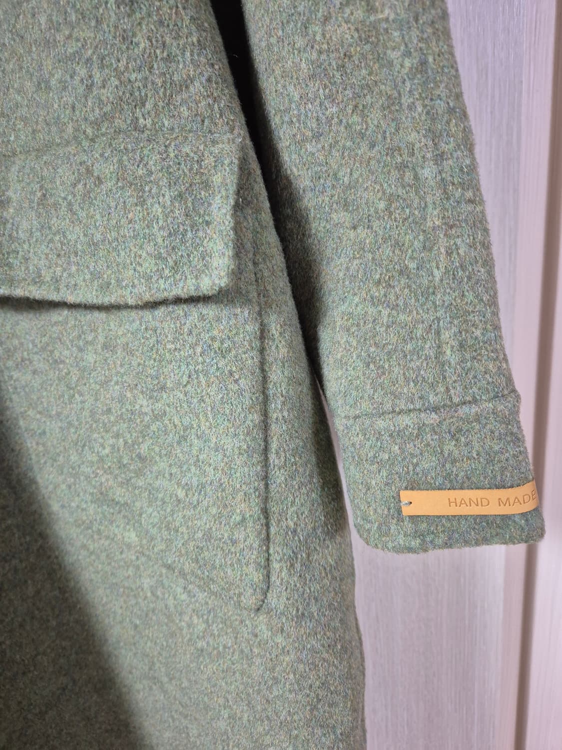 르니나 비올라 핸드메이드 더플코트 모스그린 상품이미지5