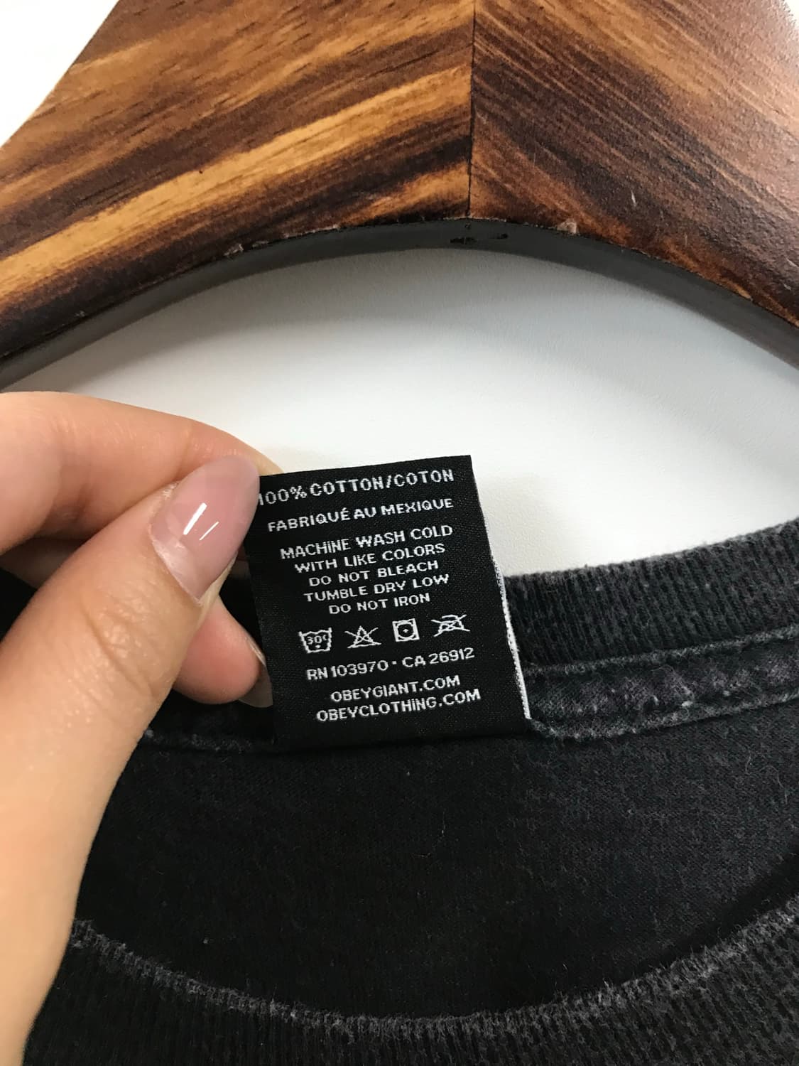 오베이 블랙 반팔 티셔츠 상품이미지5